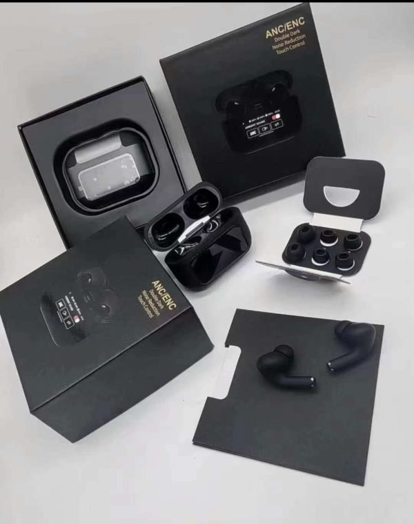 A9 Pro Earbuds & Airpods Black - Image 2