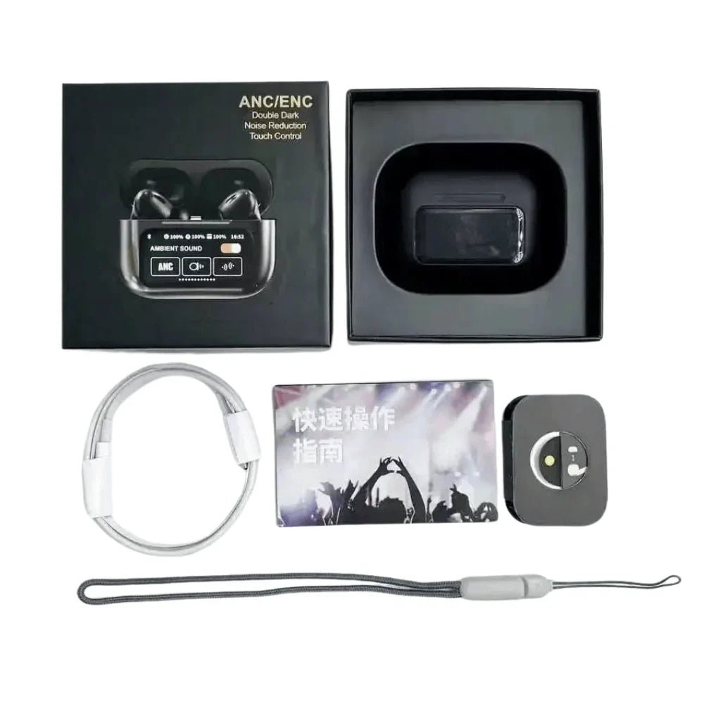 A9 Pro Earbuds & Airpods Black - Image 3