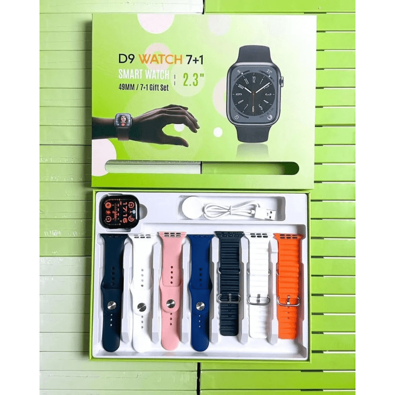 D9 Ultra Smart Watch 7-in-1 | 49mm 2.3" HD Display | Bluetooth Calling | Fitness Tracker