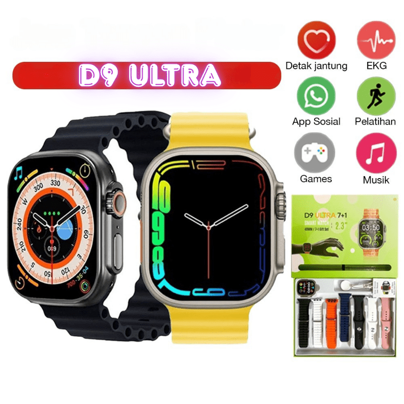 D9 Ultra Smart Watch 7-in-1 | 49mm 2.3" HD Display | Bluetooth Calling | Fitness Tracker - Image 3