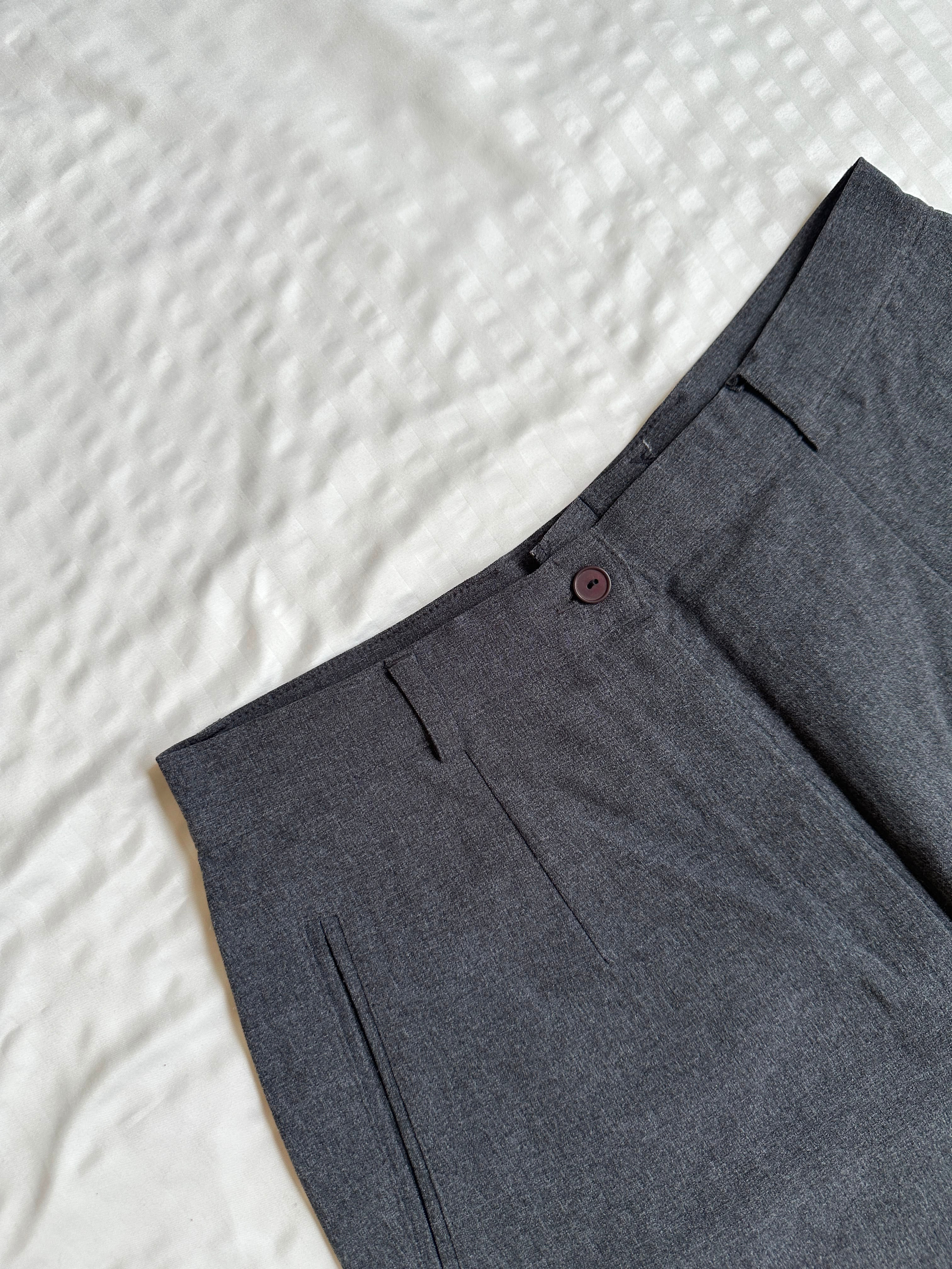 Dress Pant - Grey Straight Pant office Wear - Image 4