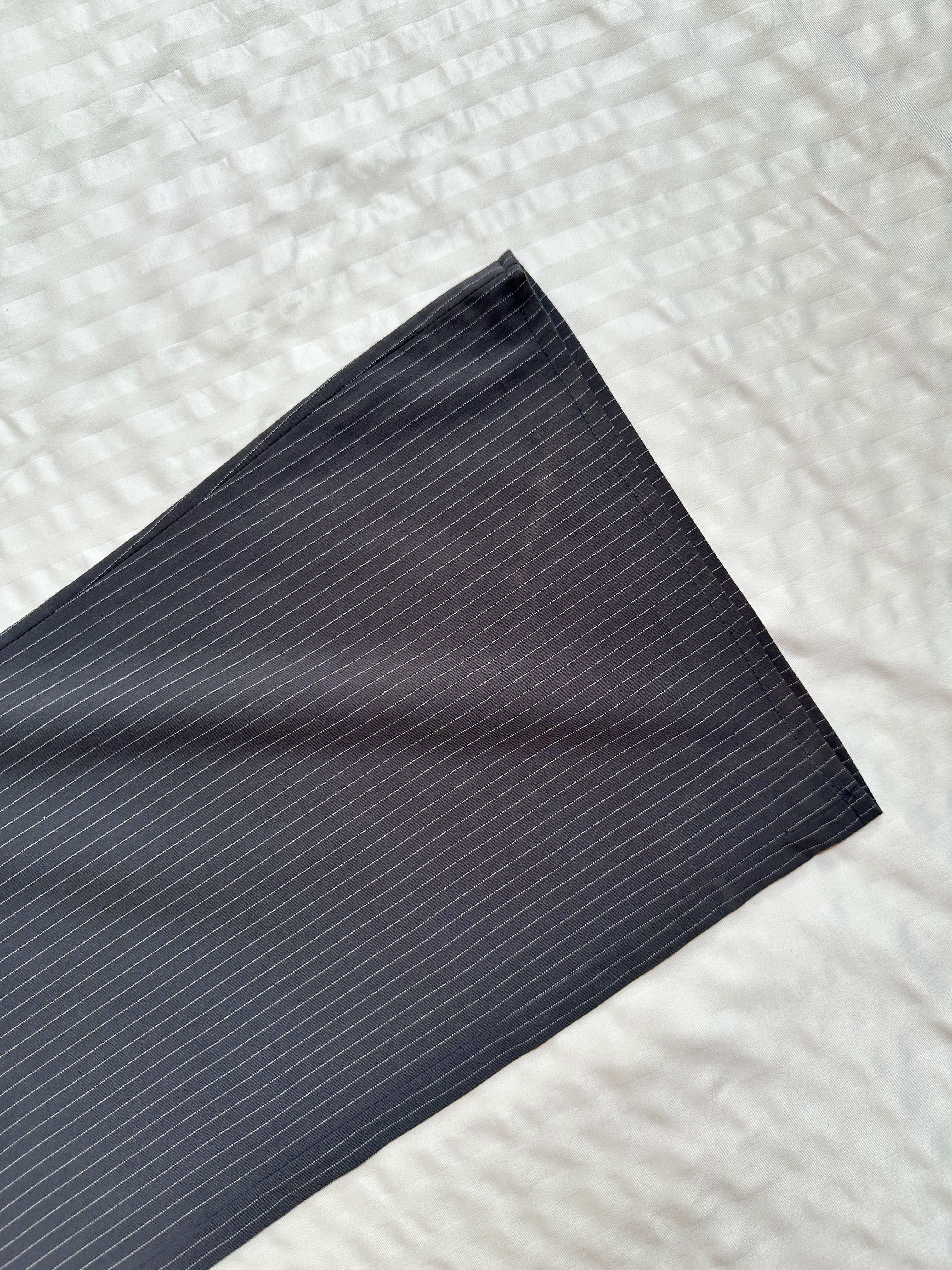 Dress Pant - Striped Grey straight Pant - Image 5