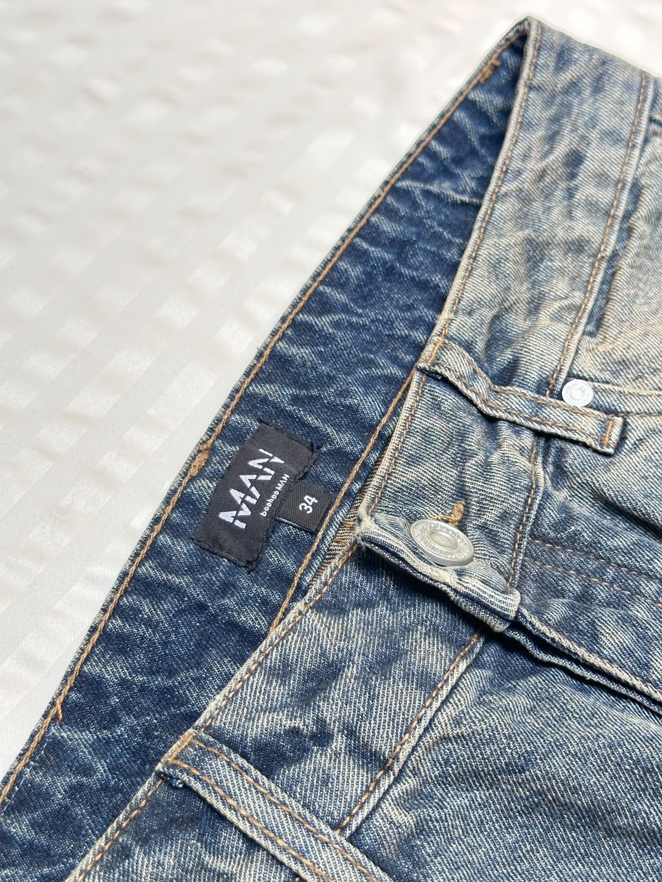 High-Waist Acid Wash Wide-Leg Denim pants - Image 5