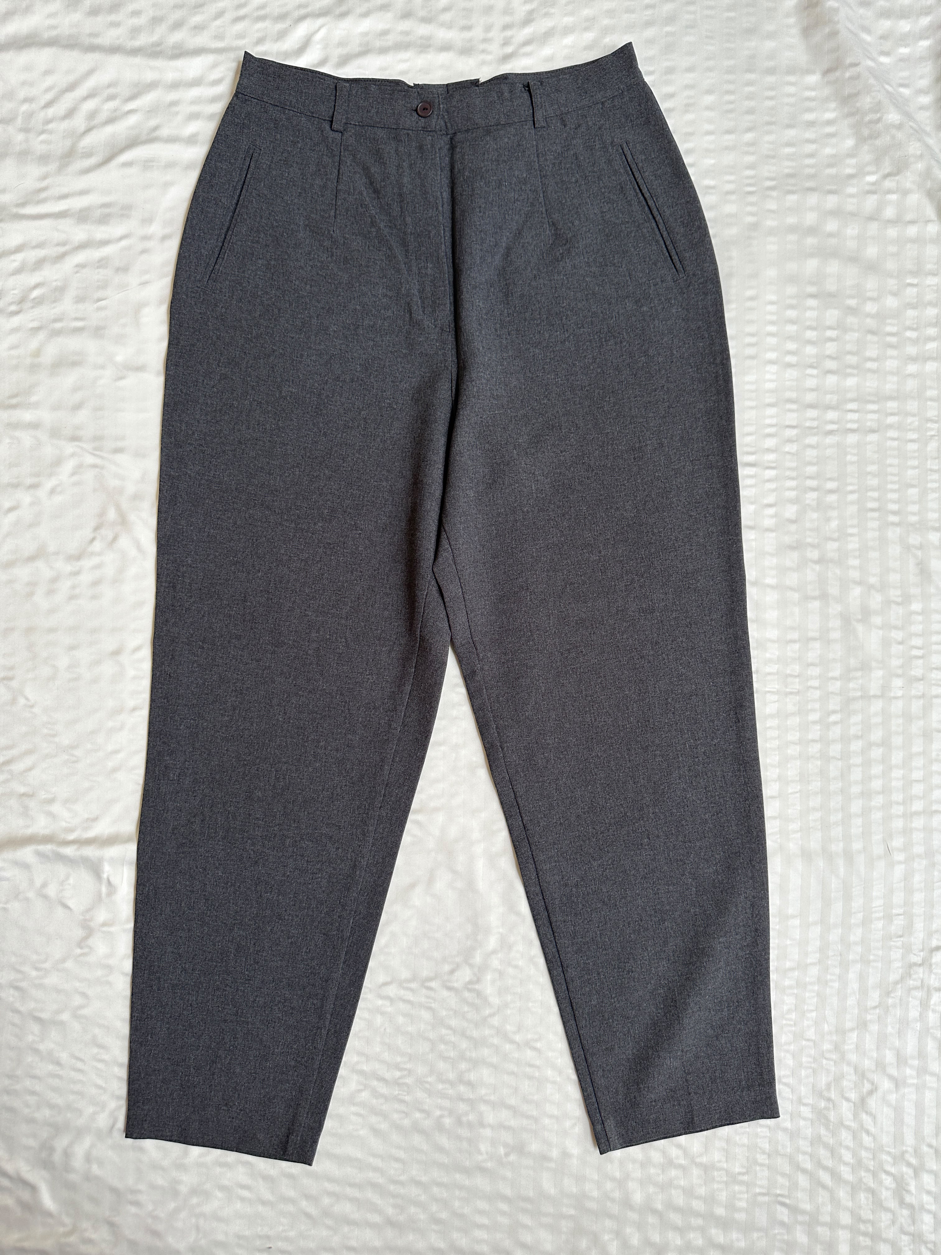 Dress Pant - Grey Straight Pant office Wear - Image 2